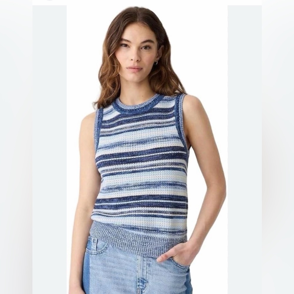 Gap High Neck Striped Knit Sweater